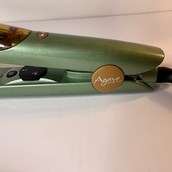 Agave Healing Vapor Iron with Green and Gold Accents main image 6